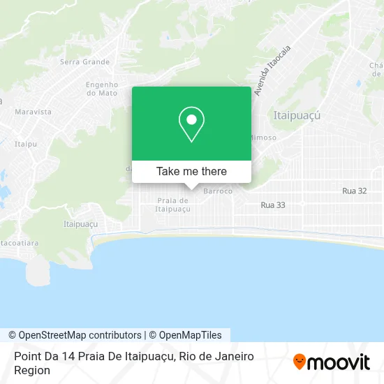 Point Da 14 Praia De Itaipuaçu map