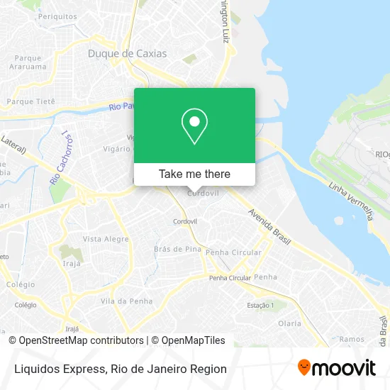 Liquidos Express map