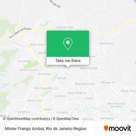 Mister Frango Ambaí map