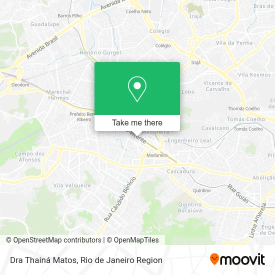 Dra Thainá Matos map