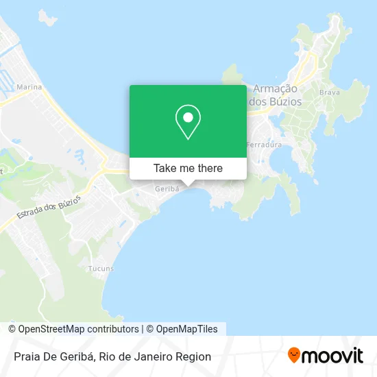 Praia De Geribá map