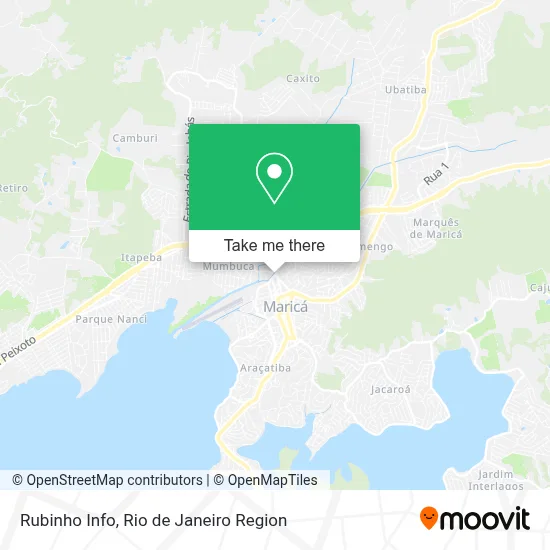 Rubinho Info map