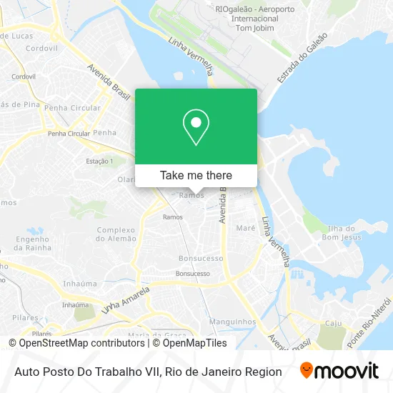 Auto Posto Do Trabalho VII map
