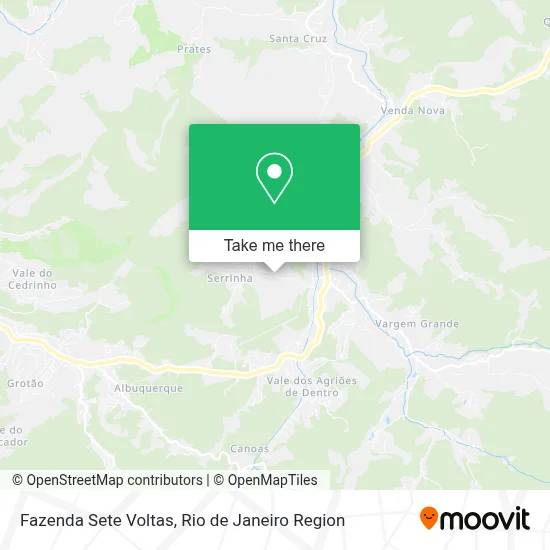 Fazenda Sete Voltas map