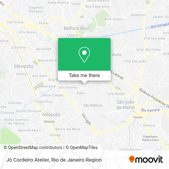 Jô Cordeiro Atelier map