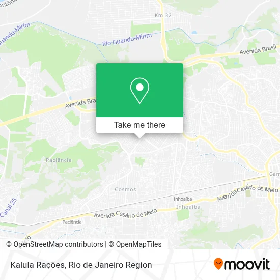 Kalula Rações map