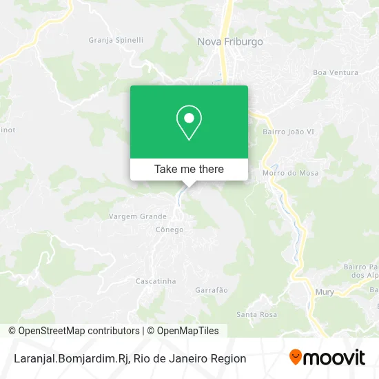 Laranjal.Bomjardim.Rj map