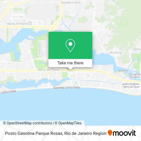 Posto Gasolina Parque Rosas map