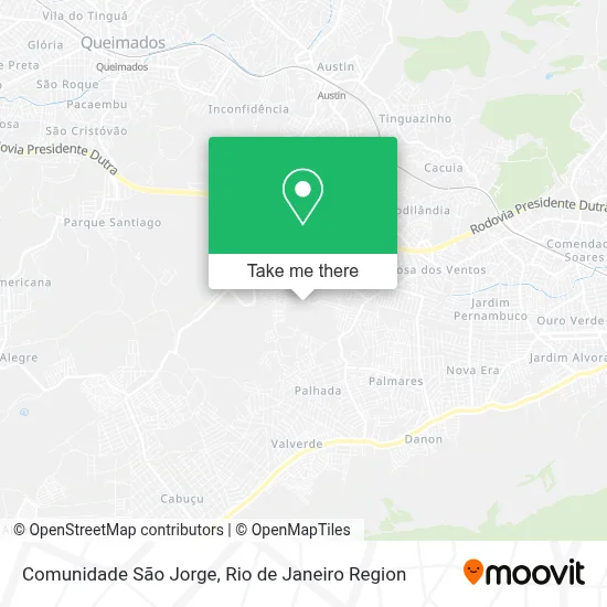 Comunidade São Jorge map