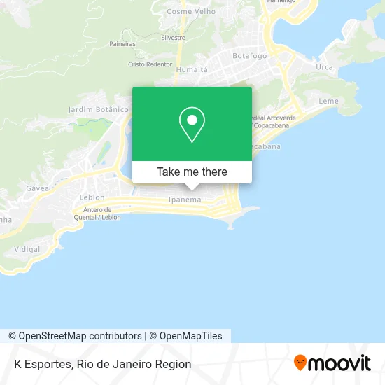 K Esportes map