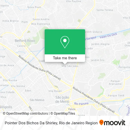 Pointer Dos Bichos Da Shirley map