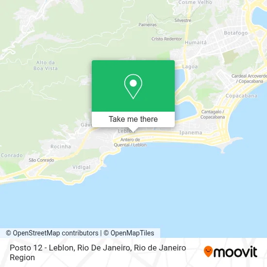 Posto 12 - Leblon, Rio De Janeiro map