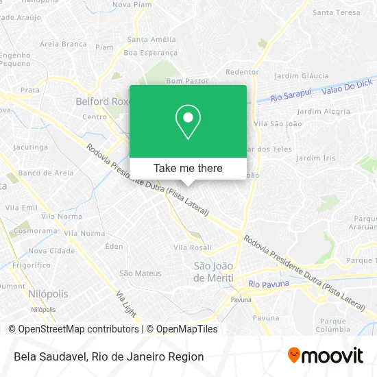 Bela Saudavel map