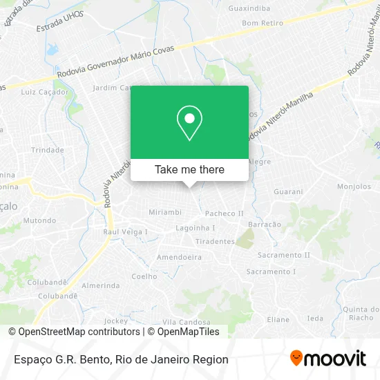 Espaço G.R. Bento map