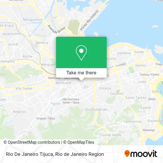 Rio De Janeiro Tijuca map
