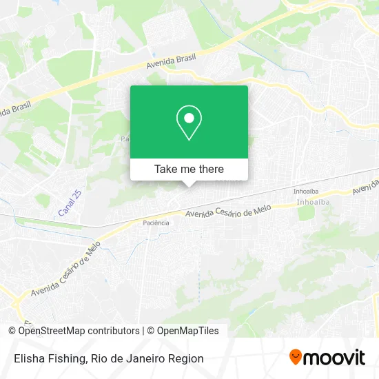 Elisha Fishing map