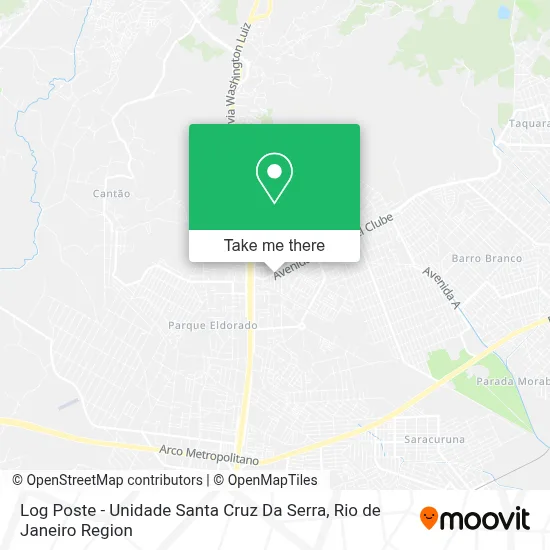 Log Poste - Unidade Santa Cruz Da Serra map