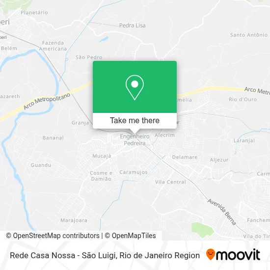 Rede Casa Nossa - São Luigi map