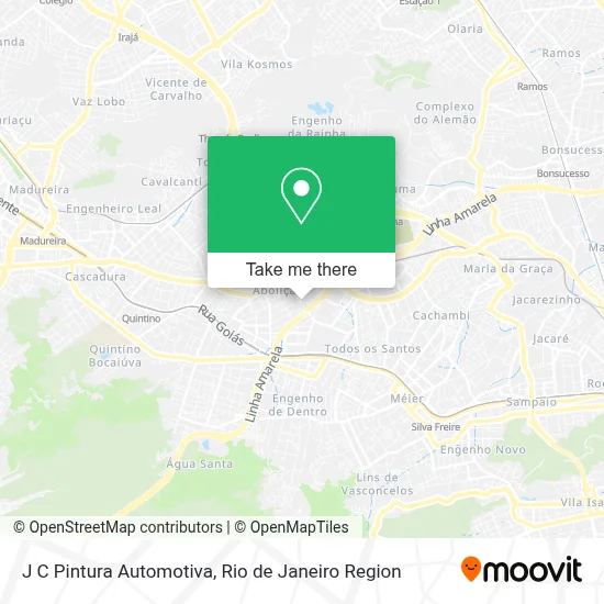 J C Pintura Automotiva map