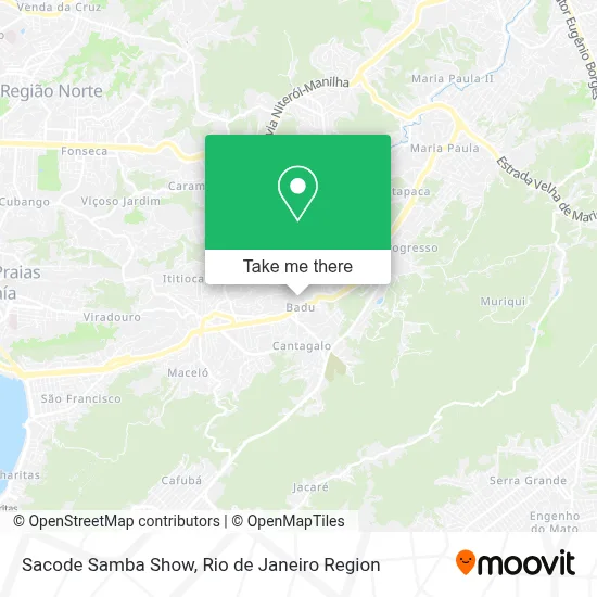 Sacode Samba Show map