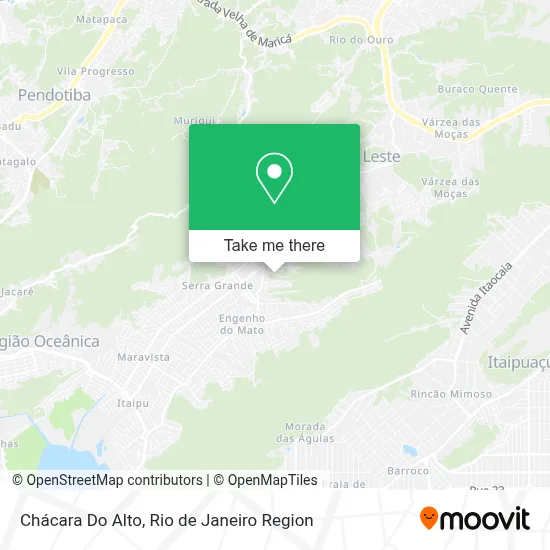 Chácara Do Alto map