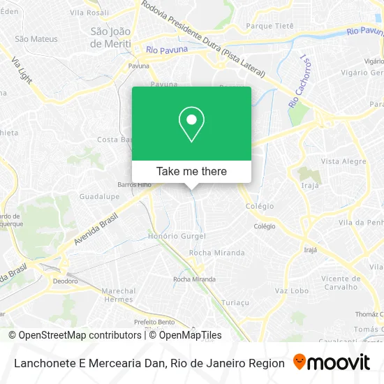 Lanchonete E Mercearia Dan map
