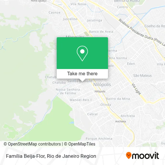 Família Beija-Flor map