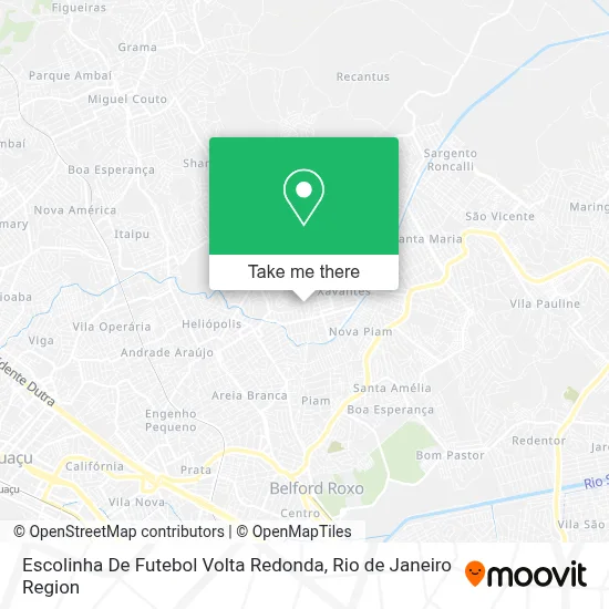 Escolinha De Futebol Volta Redonda map