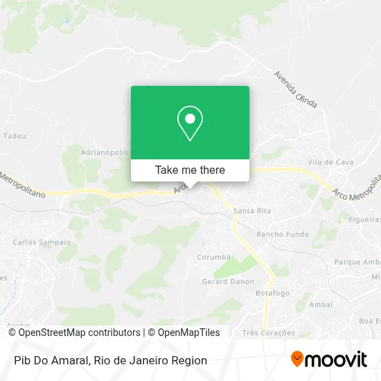 Pib Do Amaral map