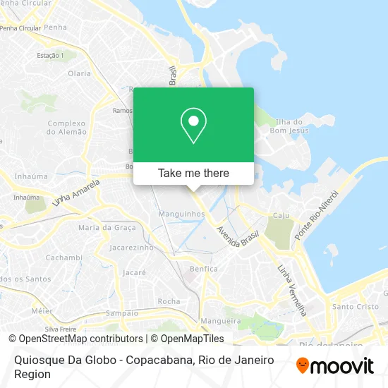 Quiosque Da Globo - Copacabana map