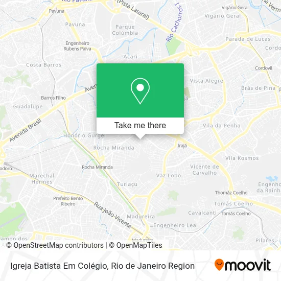 Igreja Batista Em Colégio map