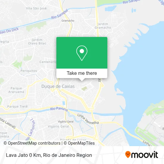 Lava Jato 0 Km map