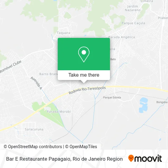 Bar E Restaurante Papagaio map