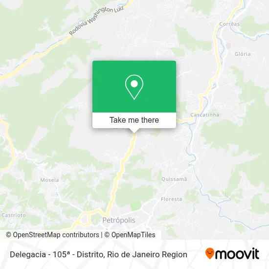 Delegacia - 105ª - Distrito map