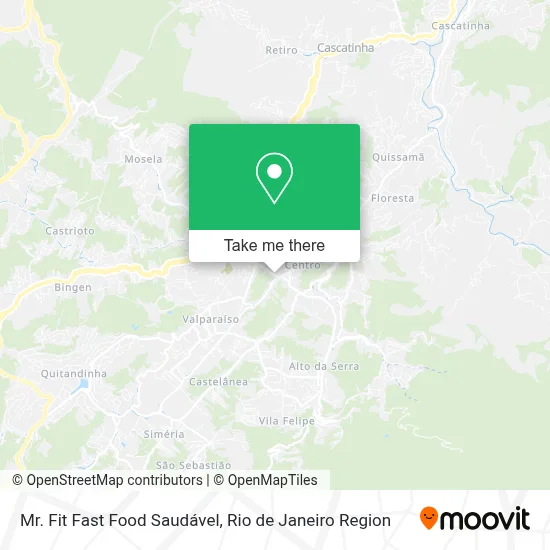 Mr. Fit Fast Food Saudável map