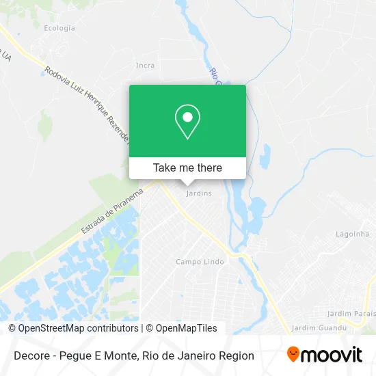 Decore - Pegue E Monte map