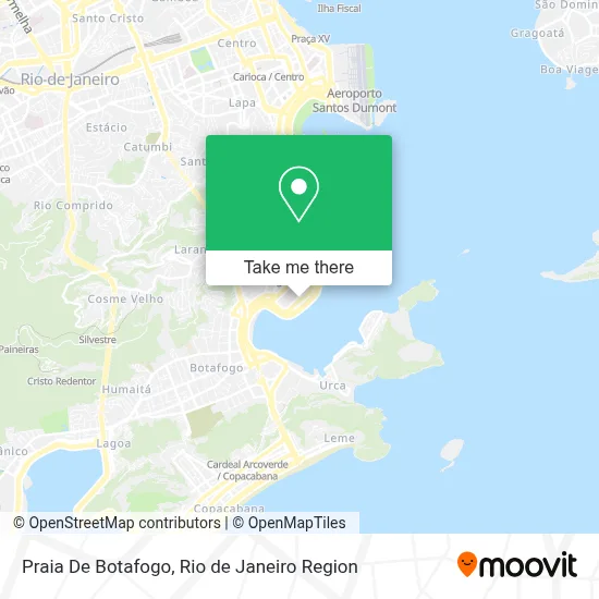 Praia De Botafogo map