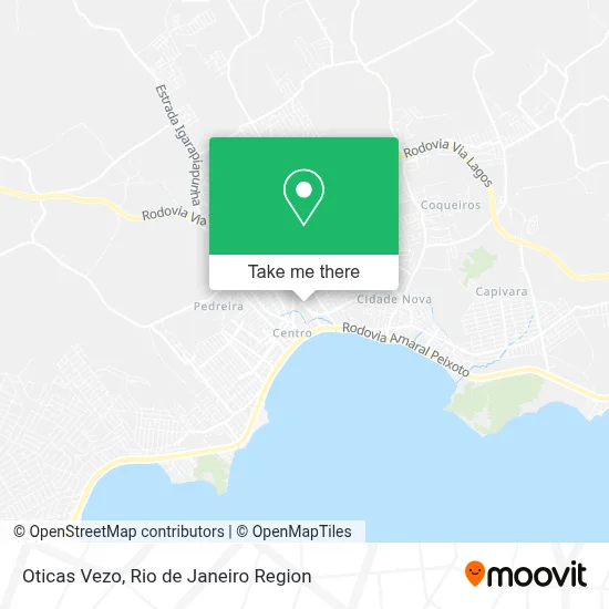 Oticas Vezo map