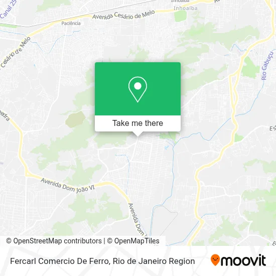 Fercarl Comercio De Ferro map