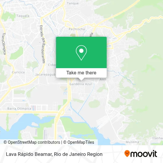Lava Rápido Beamar map
