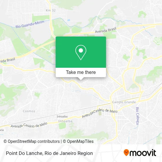 Point Do Lanche map