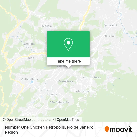 Number One Chicken Petrópolis map