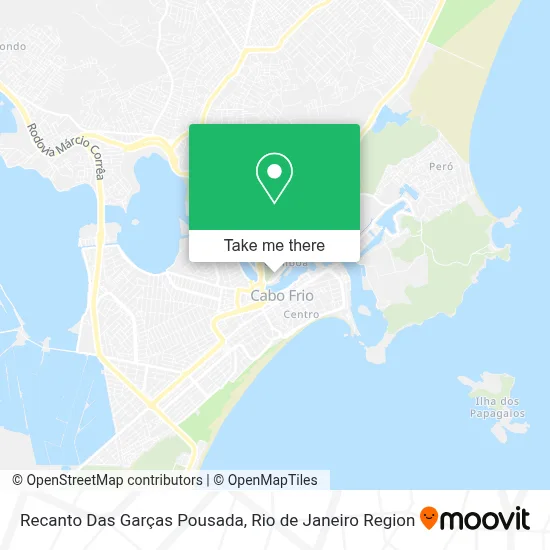 Recanto Das Garças Pousada map