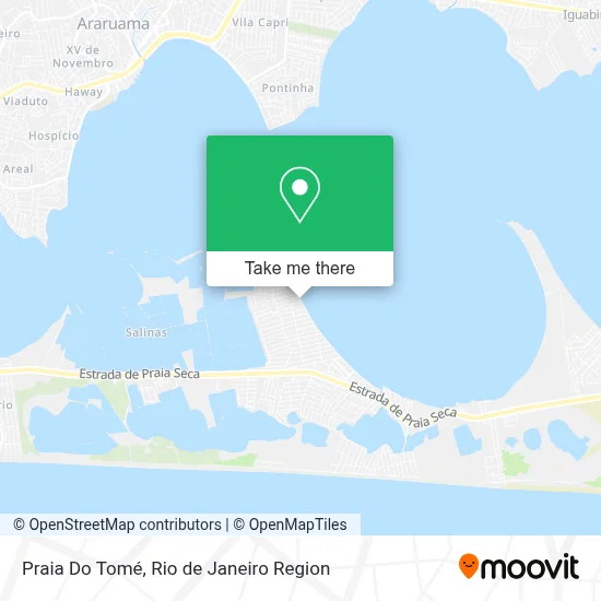 Praia Do Tomé map