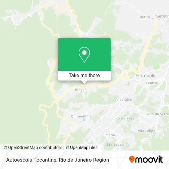 Autoescola Tocantins map