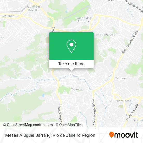 Mesas Aluguel Barra Rj map