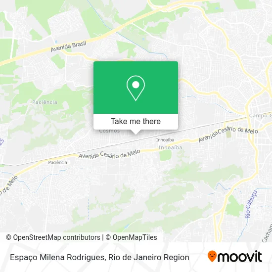 Espaço Milena Rodrigues map