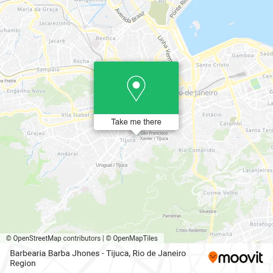 Barbearia Barba Jhones - Tijuca map