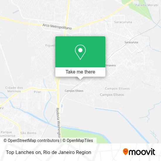 Top Lanches on map