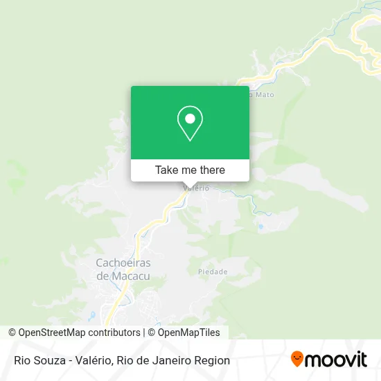 Rio Souza - Valério map